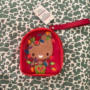 New, never been used Loungefly Christmas groot wristlet